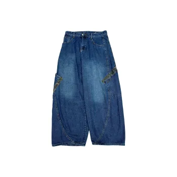 HKRXEC Jeans Men Blue
