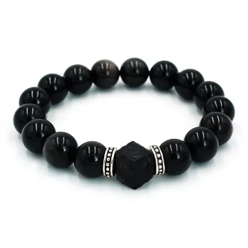 PAUL COSTELLOE Obsidian Bracelets Unisex