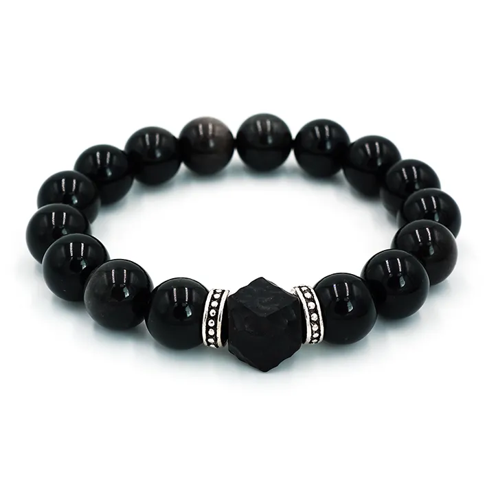 PAUL COSTELLOE Obsidian Bracelets Unisex-0