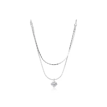 Teddy Bear Collection S925 Silver Necklaces Women's