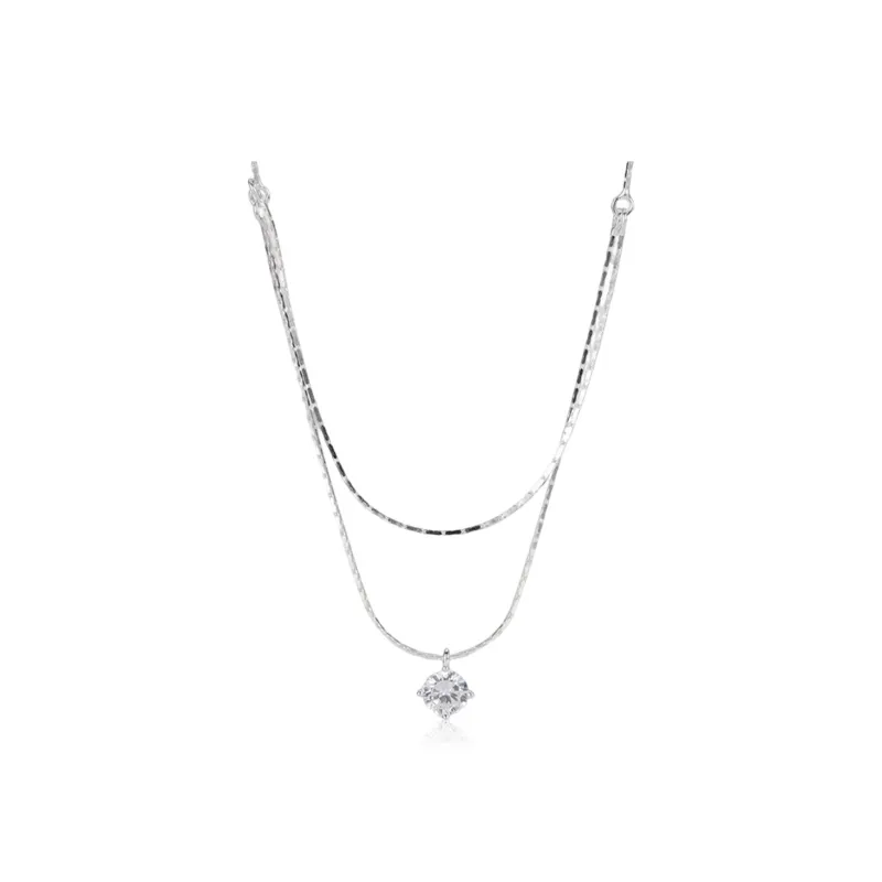 Teddy Bear Collection S925 Silver Necklaces Women's-0