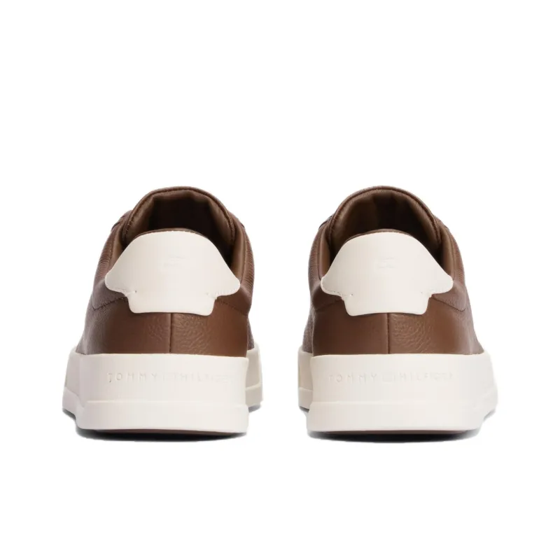 Tommy Hilfiger Trainers Low Top Skateboard Shoes Men's Brown-4