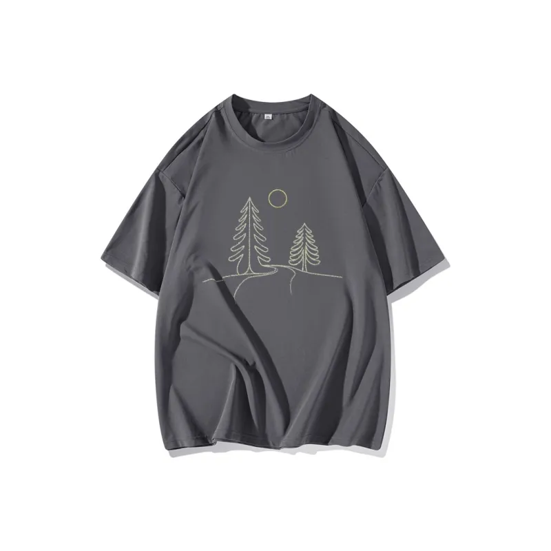 FAIRWHALE Drop Shoulder Sleeve T Shirt Women's-12