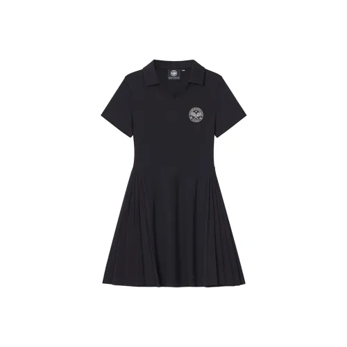 Palladium Short Sleeved Dress Women's Lead Black