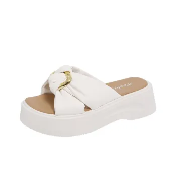 BBMTR Slide Slippers Women's Beige/Yellow