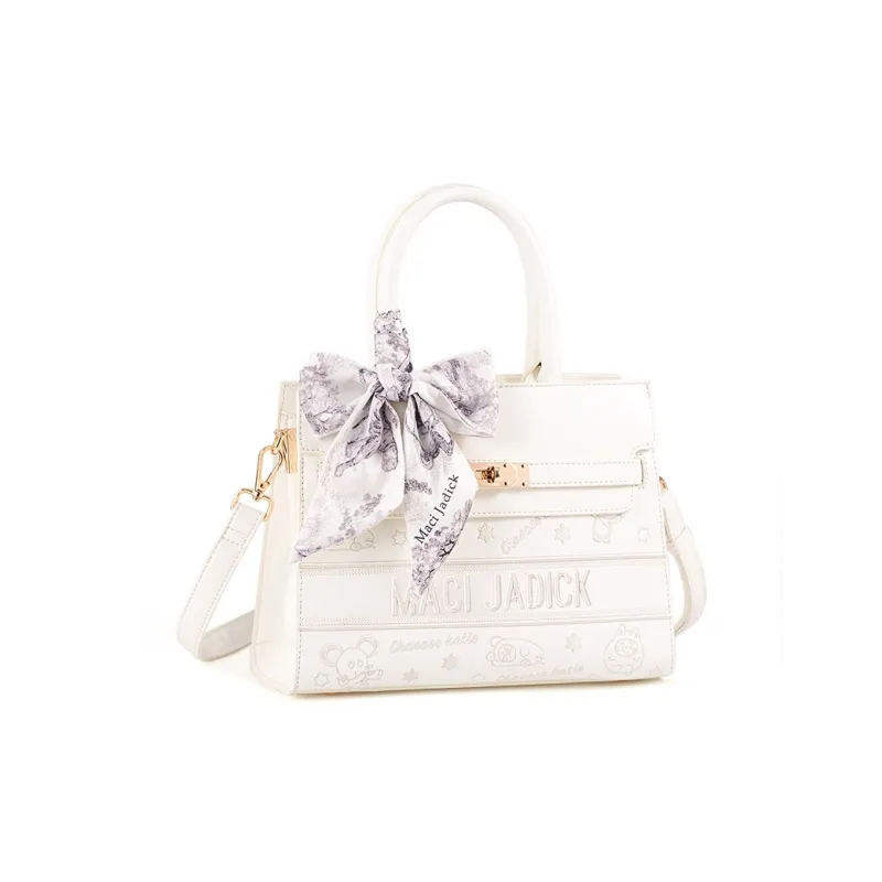 Vigno Synthetic Leather Shoulder Bag, Crossbody Bag, Handbag Women's White-1