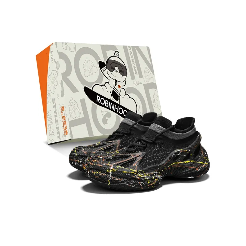 ROBINHOOD Slip Resistant, Abrasion Resistant, Breathable, Lightweight Low Top Casual Shoes Men's Box Included-0
