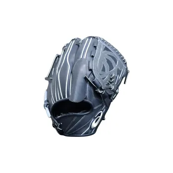 Asics Baseball Gloves Pitcher Glove Leather Unisex Black