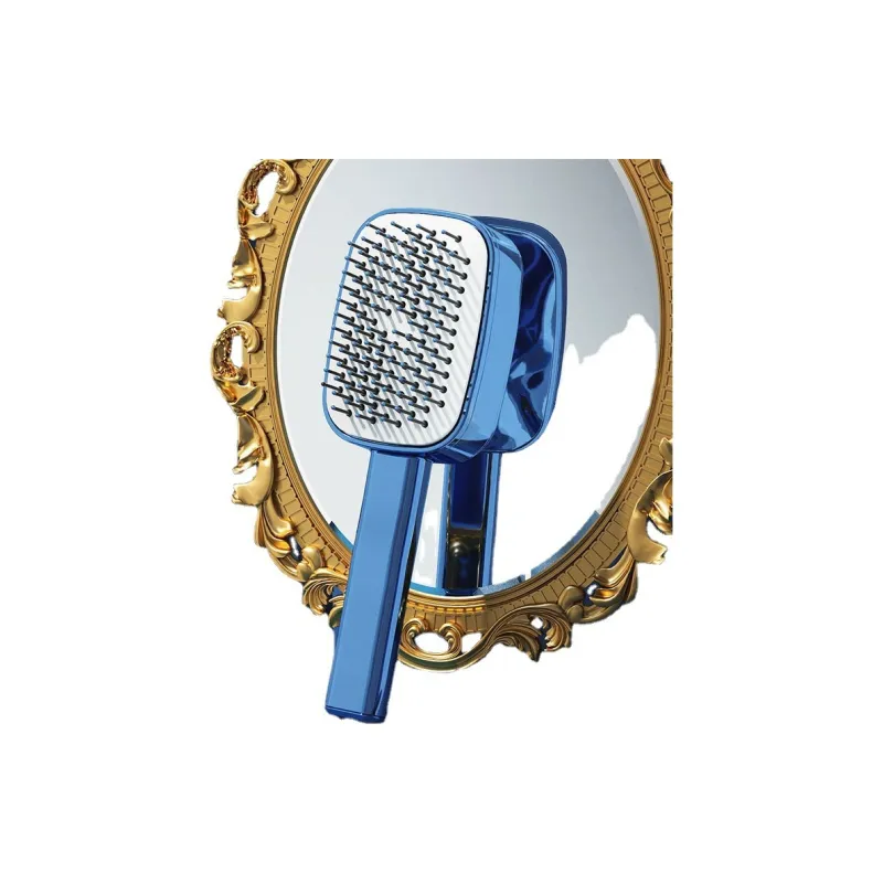 Love Of Wormwood Push Button Cleaning Design Massage Comb Home Use Comb-1