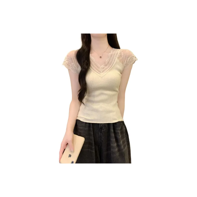 ERIRI Flutter Sleeve T Shirt Women's-3