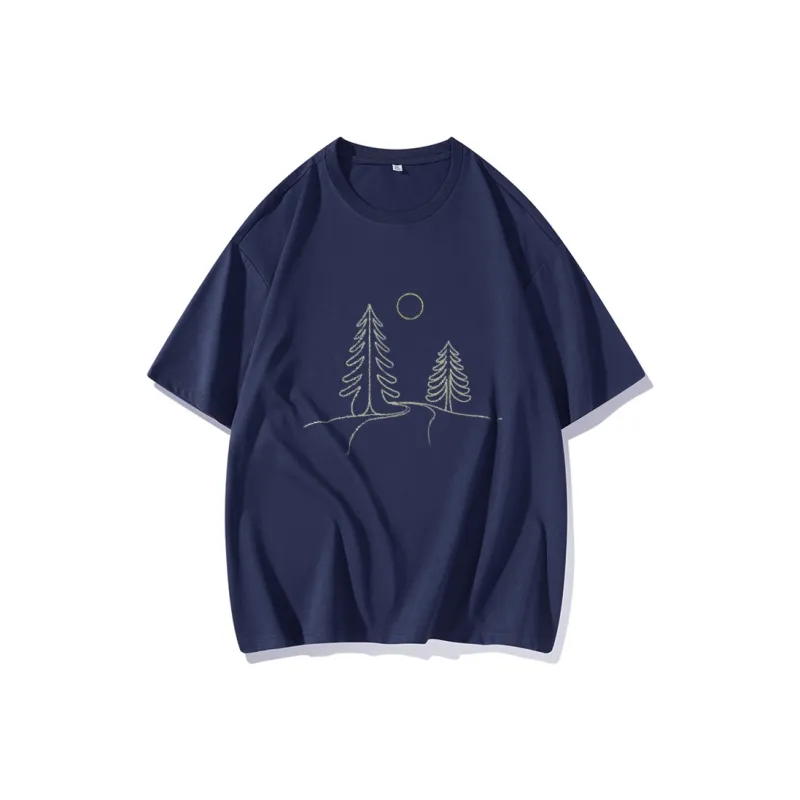 FAIRWHALE Drop Shoulder Sleeve T Shirt Women's-9
