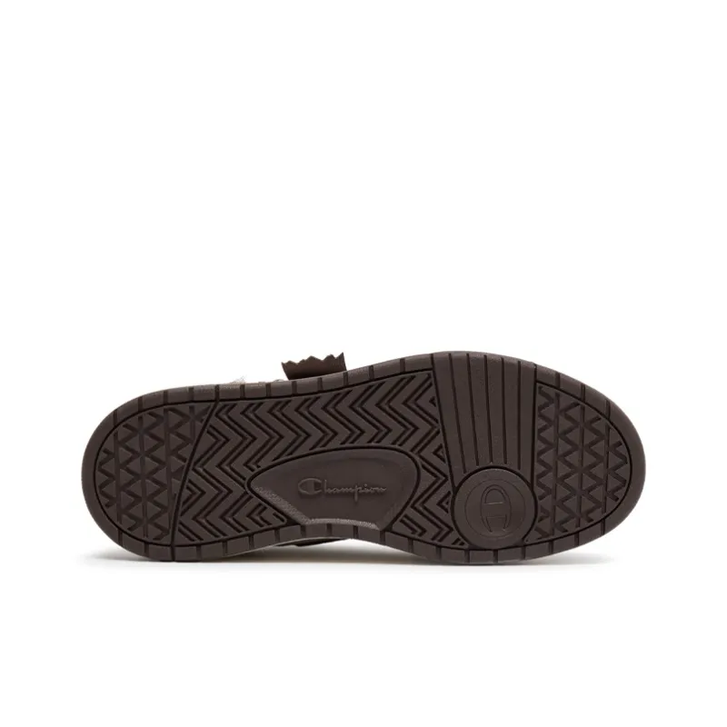Champion Ribbon Shoes Balance Low Top Skateboard Shoes Unisex Velvet Brown/Milk White-4