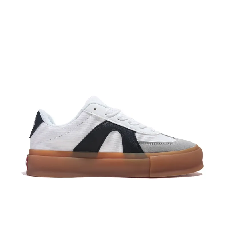 Jifffly Slip Resistant, Abrasion Resistant, Lightweight Low Top Skateboard Shoes Unisex White-2