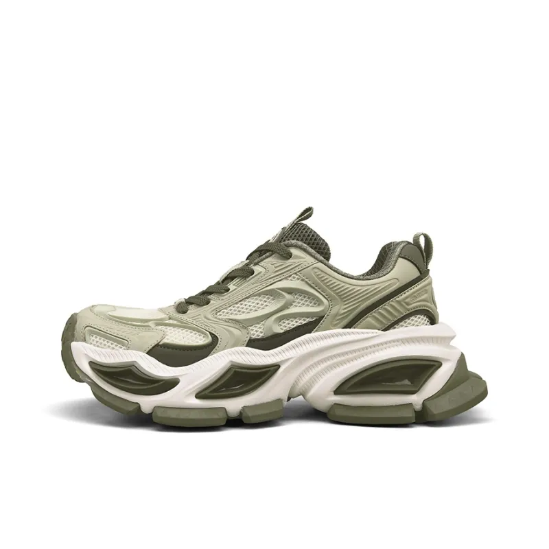 ROHR Slip Resistant, Abrasion Resistant, Height Increasing, Breathable, Lightweight Low Top Chunky Sneakers Men's-6