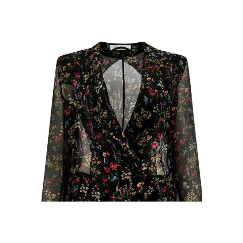 MaxMara Floral Printed Sheer Jacket-3