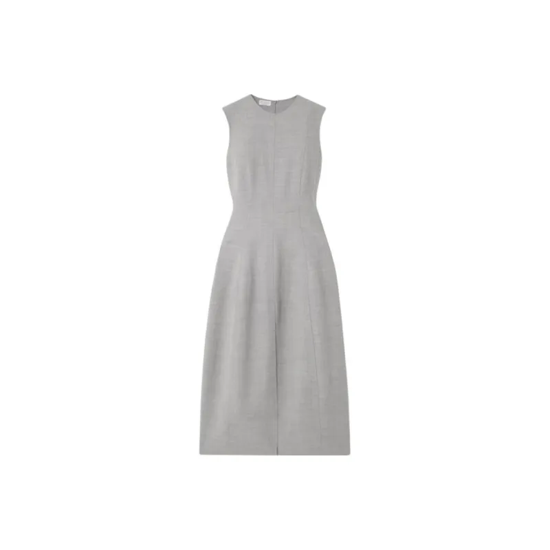 Brunello Cucinelli Sleeveless Dress Women's Gray-0