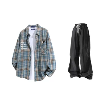 FAX FOR FMACM Shirt Matching Set Unisex Blue+Black