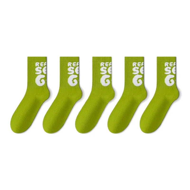 LUOLIAN Basketball Socks Men's 5 Pack-10