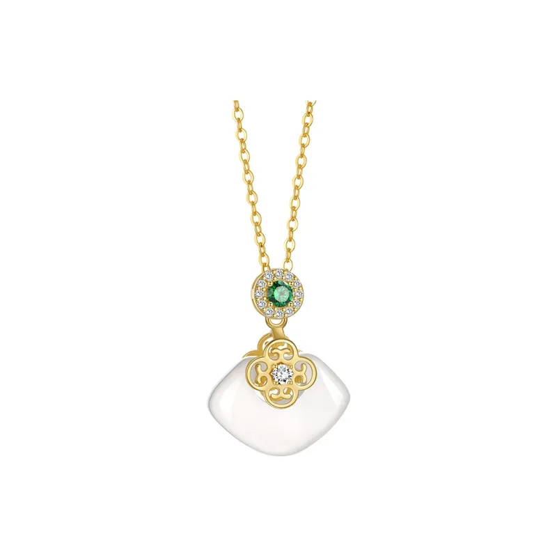 Zheng Baifu Natural Chalcedony Necklaces Women's-1