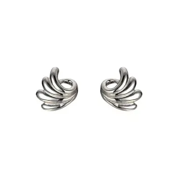 KOOGIS 999 Fine Silver Stud Earrings Women's