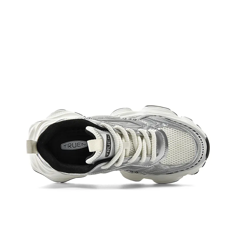 TRUEN Bubble Collection Slip Resistant Breathable Height Increasing Low Top Chunky Sneakers Unisex-24