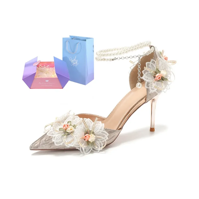 MABEL&CO Floral Splendor Slim Heel High Heels Women's-14