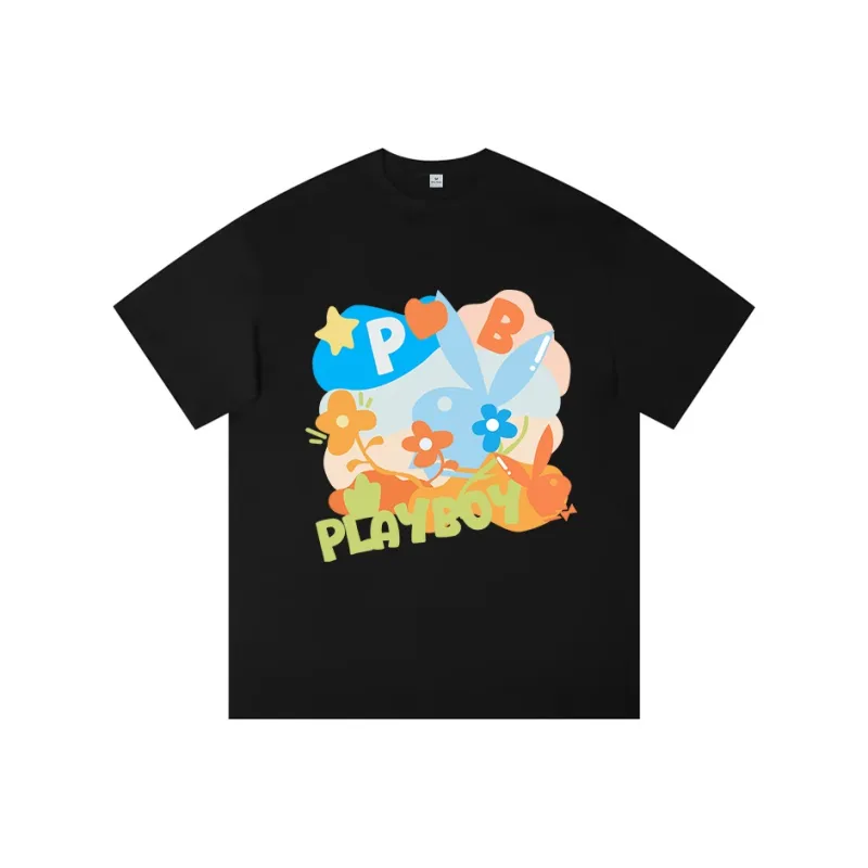 Playboy Short Sleeved T Shirts Unisex-4