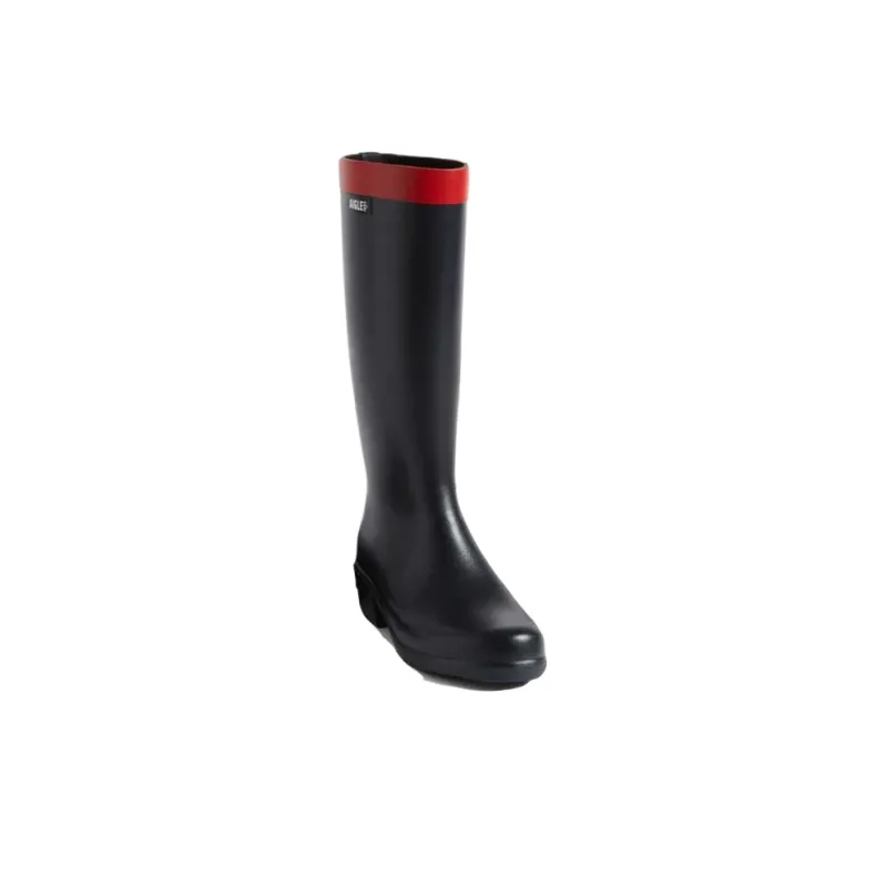 AIGLE Rain Boots Women's High Top Black-1