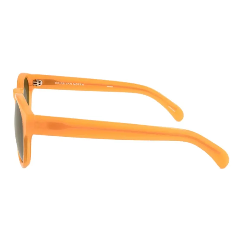 DRIES VAN NOTEN Acetate Round Sunglasses Men's Yellow-2