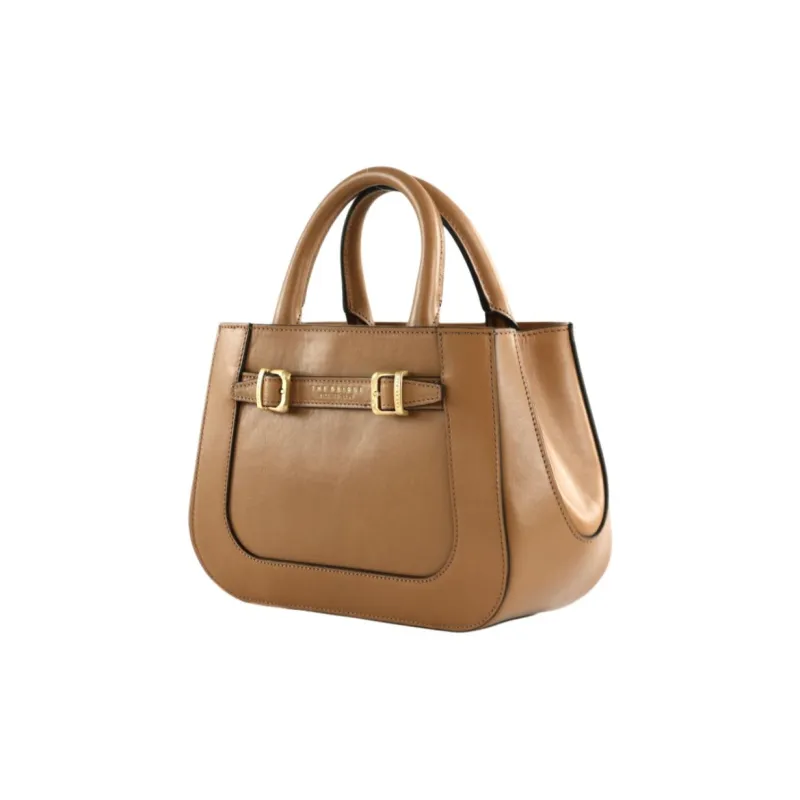 THE BRIDGE Cow Leather Handbag Women's Light Brown-1