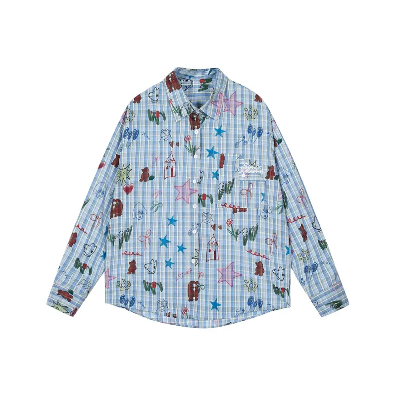 COVER TIME Shirts Women's Blue-0