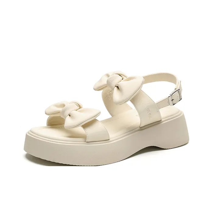 FIVE PLUS One Strap Sandals Women's Beige-1