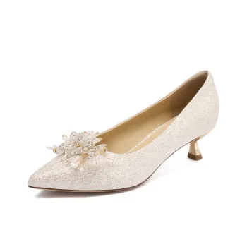 JOSINY High Heels Women's Champagne Gold