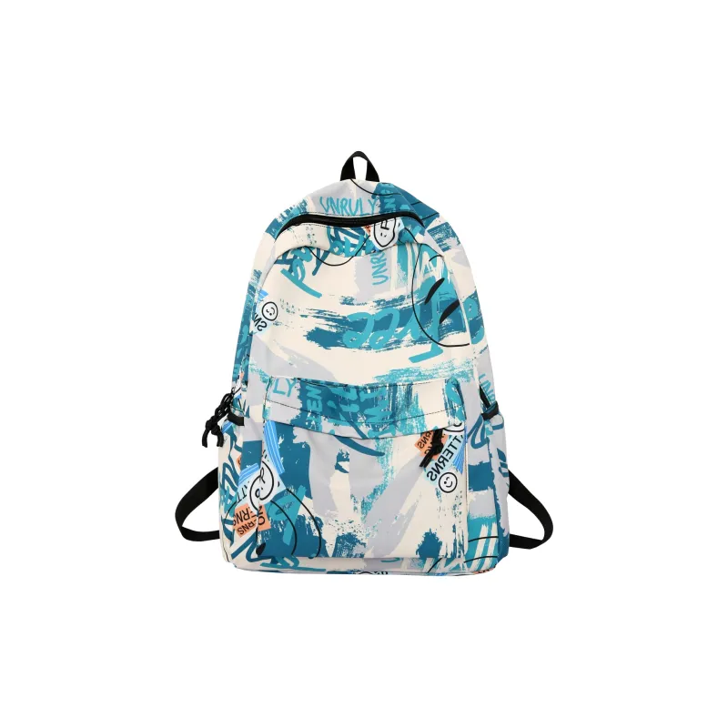 Kewuku Nylon Backpack Unisex Multicolor-12