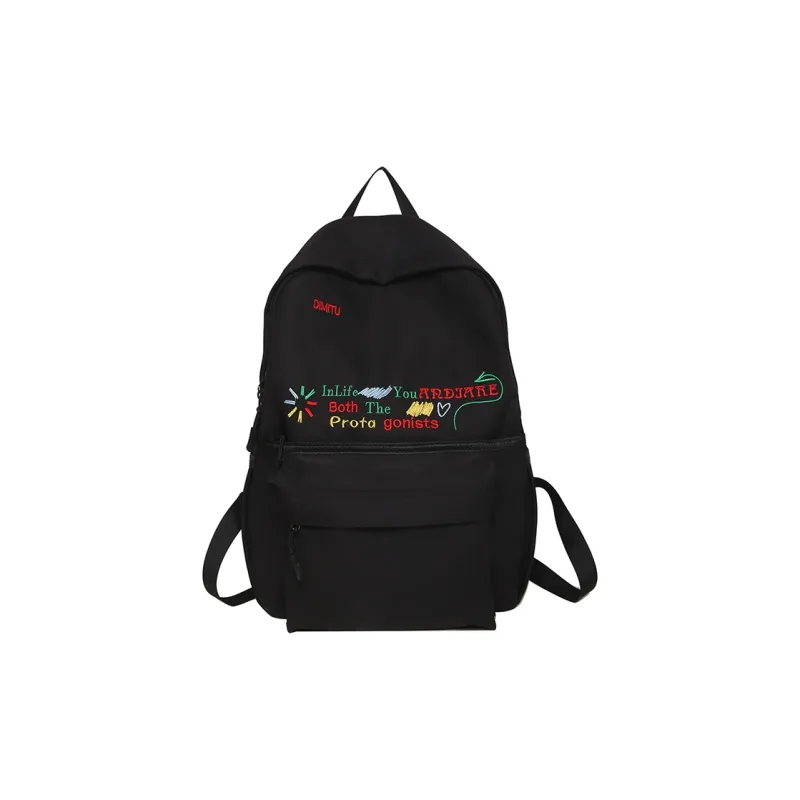 Yalu Nylon Backpack Regular Unisex Multicolor-9