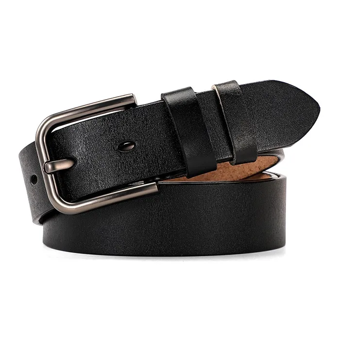 YUZHAOLIN Cow Split Leather Belts Men's Width 3.5CM-1