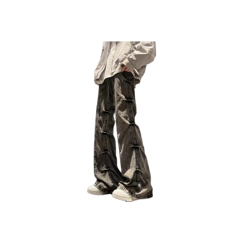 TLONELY1 Jeans Unisex Black Gray Color-0