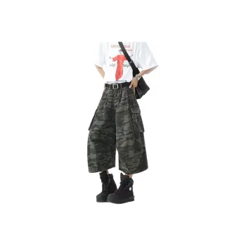 Weles Denim Shorts Unisex Camouflage