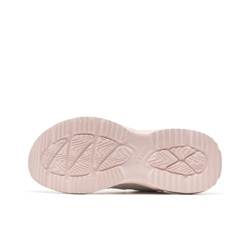 XTEP Wear resistant And Lightweight Low Top Casual Shoes Women's White Sand Gray Light Pink-5
