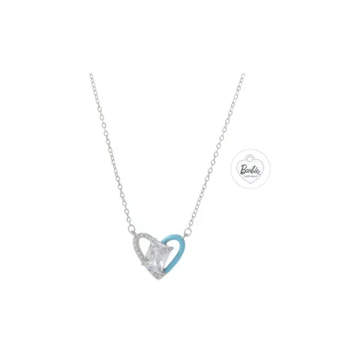 Barbie S925 Silver Necklaces Women's Elegance Soft Date Everyday Commute, Gift Box Set