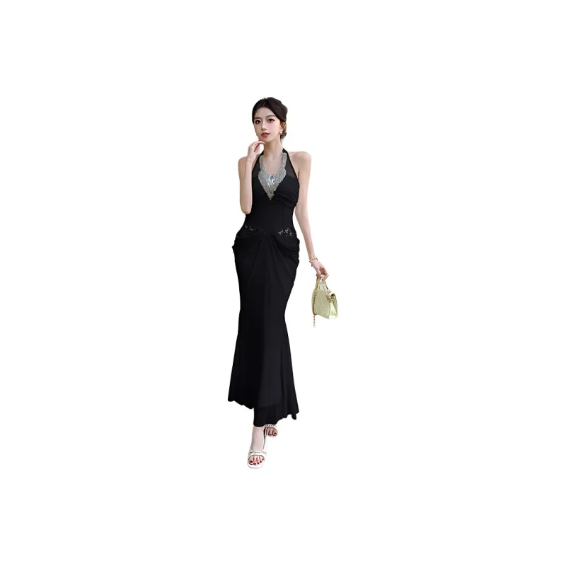 SNZX Sleeveless Dresses Women's-4