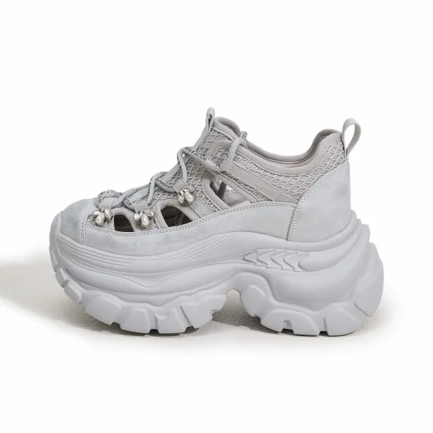 Milan Love Song Anti Slip Wear Resistant Low Top Chunky Sneakers Women's-7