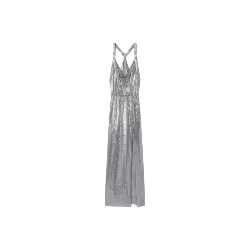 VERSACE Slip Dress Women's Silver-0