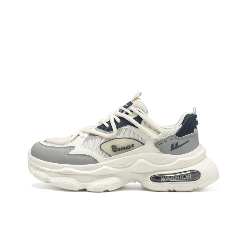 Warrior Abrasion Resistant Breathable Height Increasing Low Top Chunky Sneakers Men's-0