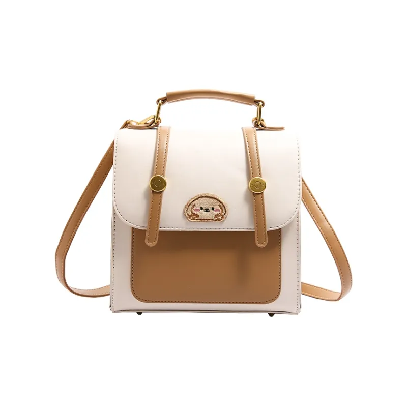 FCTOSSR PU Backpack Women's Black/Khaki/Coffee/White-16