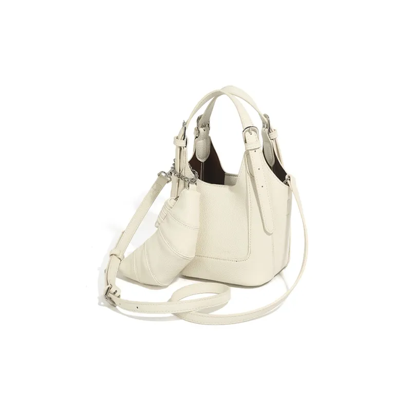 Vigno Synthetic Leather Shoulder Bag, Crossbody Bag, Handbag Regular Women's Pink/Black/Ecru-12