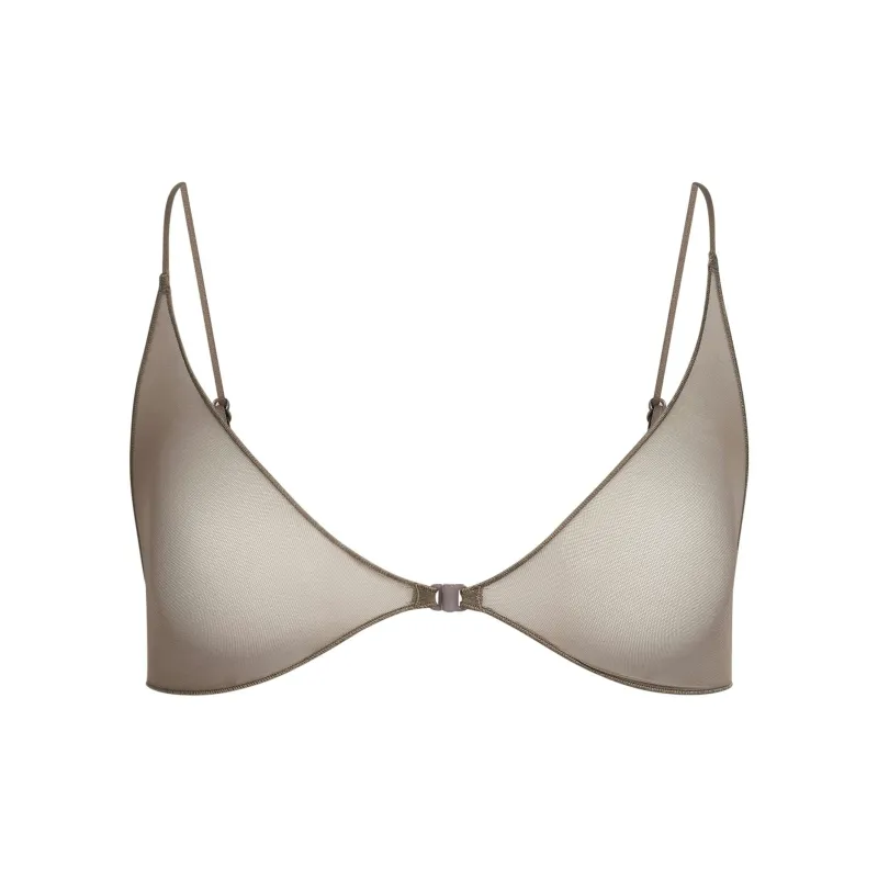 SKIMS SS25 ULTRA FINE MESH SKIMPY SCOOP BRALETTE Bra Women's 1 Pack-0