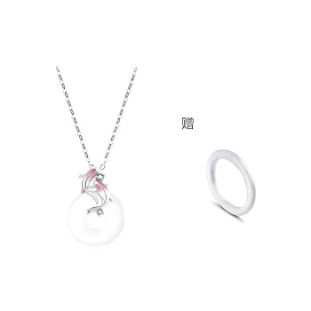 JOYDINNY Colored Glaze Necklaces Unisex