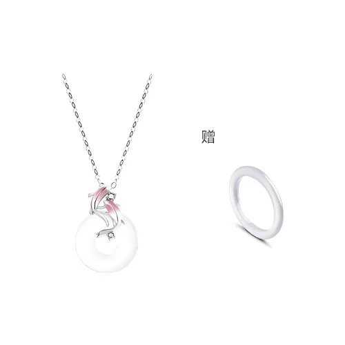 JOYDINNY Colored Glaze Necklaces Unisex