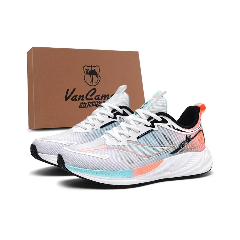 VanCamel Running Shoes Unisex Low Top White/Orange/White/Gray/Light Gray/Teal/Pink/Purple-30